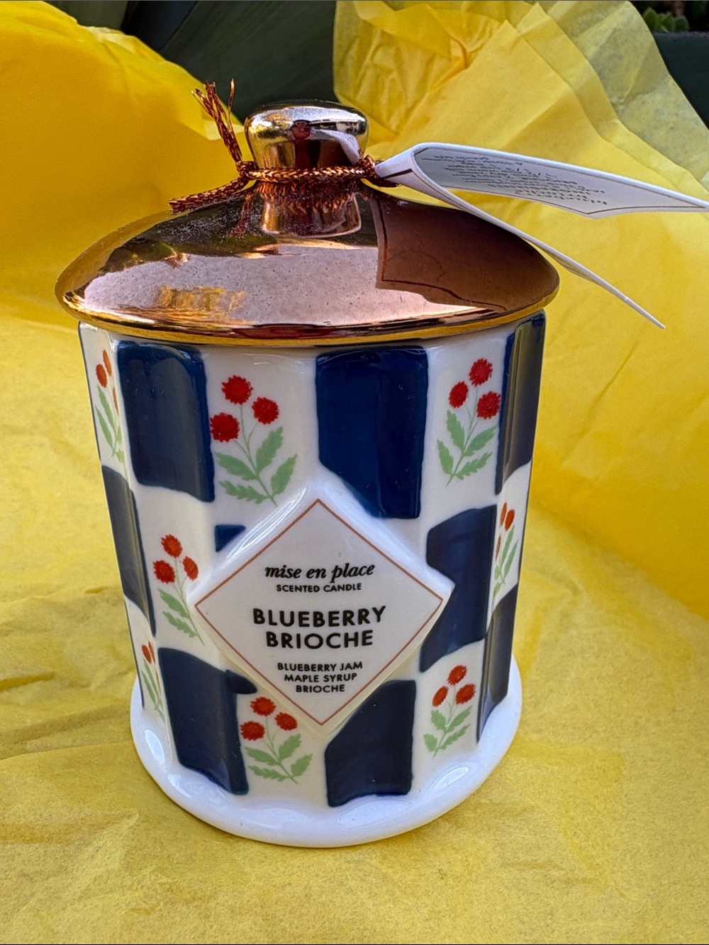 Anthropologie Candle mise en place Blueberry 🫐 Brioche Scented Candle